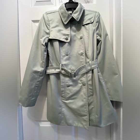 The Limited Women's Vintage Trench Coat - Light Green Size S Petite - Picture 1 of 8